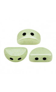 Les perles par Puca® Kos beads Opaque light green ceramic look 03000/14457